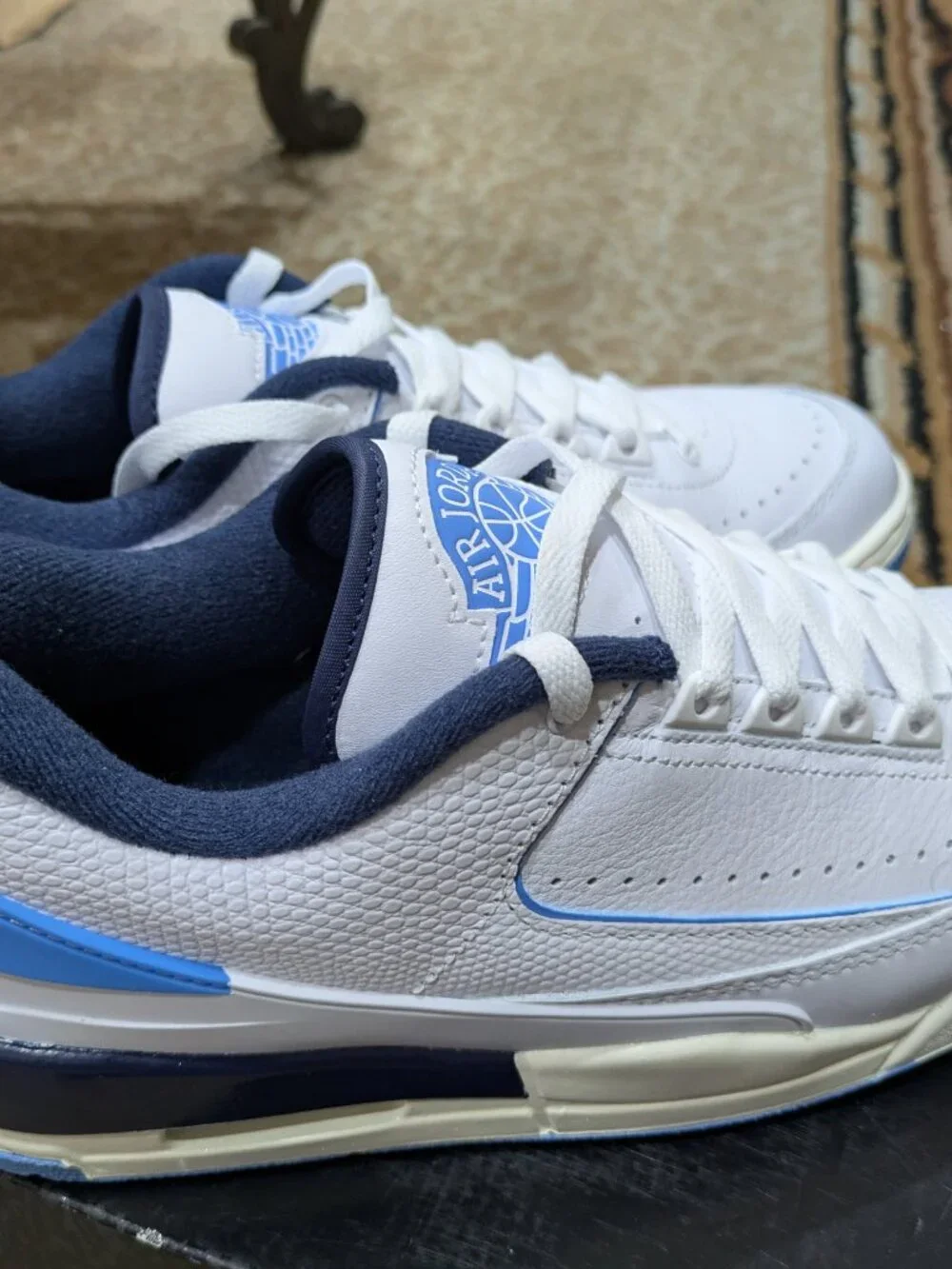 Air Jordan 2 3 Unc FD0383-144 White/Blue Size 10.5 US UK 9.5 EU 44.5 New Conditi